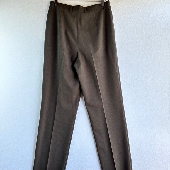 ❌SOLD❌ Escada Pants Womens Size 40 Medium Brown Tan New Wool High Waisted - Picture 9 of 11